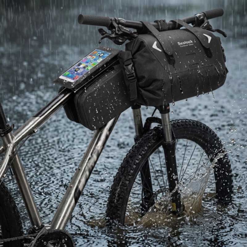 Водоотпорни торби за велосипеди — RF заварени, IPX6 | OEM, MOQ 200